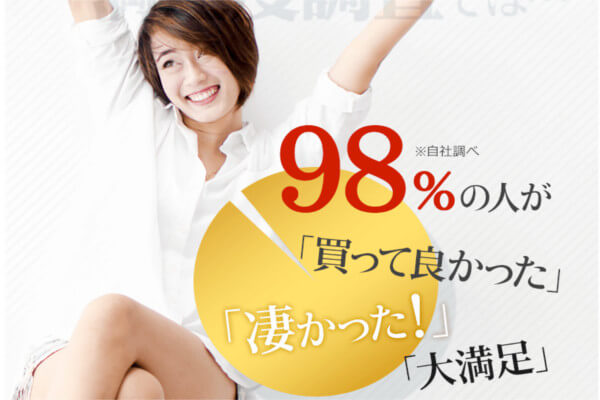クリスチャンスキニーの満足度98%