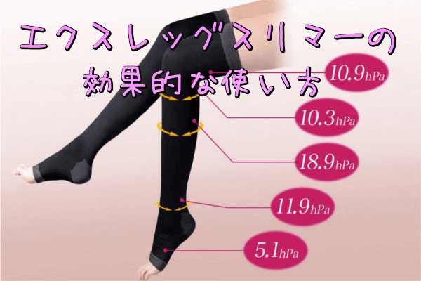 エクスレッグスリマーの効果的な使い方