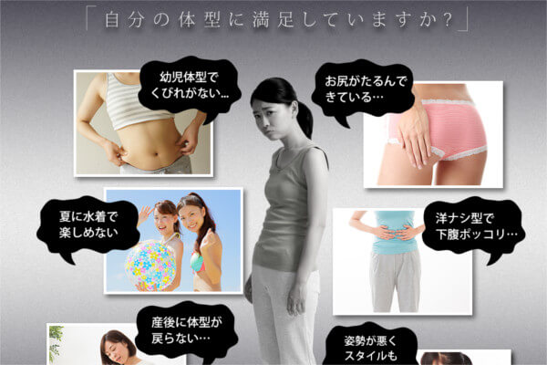 スリムシェイプ悩み