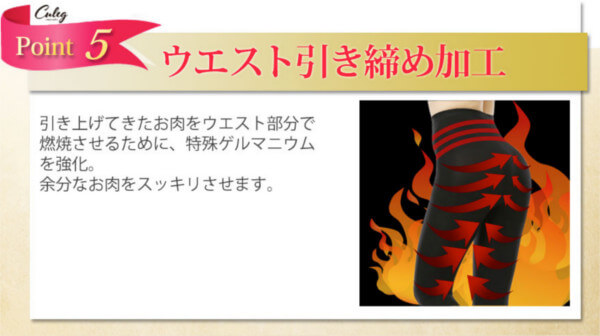 ウエスト引き締め加工