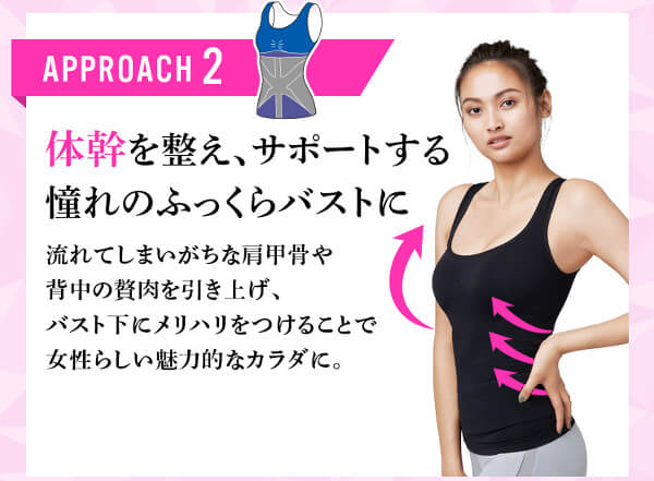 BE PRESS(ビープレス)のふっくらバストに!体幹をサポート!