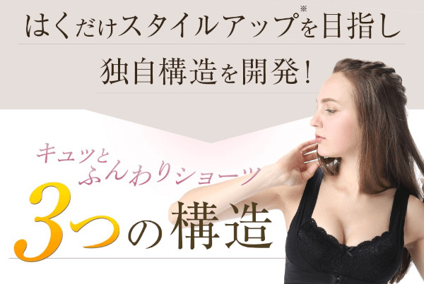 キュッとふんわりショーツ独自の3つの構造!なぜ痩せるのかを徹底調査!