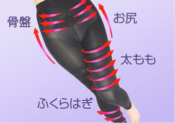 スキニーレッグの特殊編み込み素材