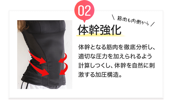 ベストボディインナーの効果2体幹強化