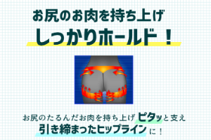 スレンダーメイクレギンス ヒップアップ効果